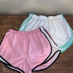 Two pairs of Womens Nike shorts